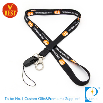 Customized Dye Sublimation Impresso Lanyard com corda do telefone no preço de fábrica